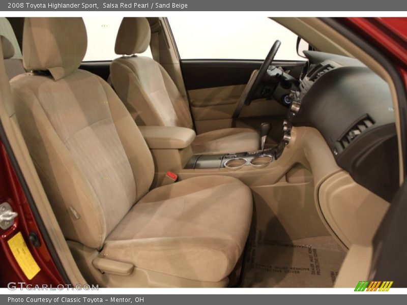 Salsa Red Pearl / Sand Beige 2008 Toyota Highlander Sport