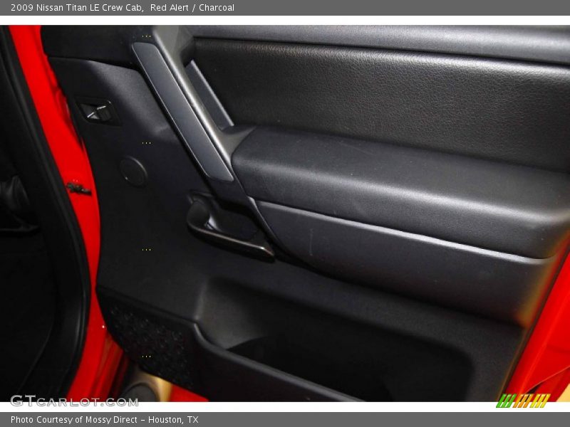 Red Alert / Charcoal 2009 Nissan Titan LE Crew Cab