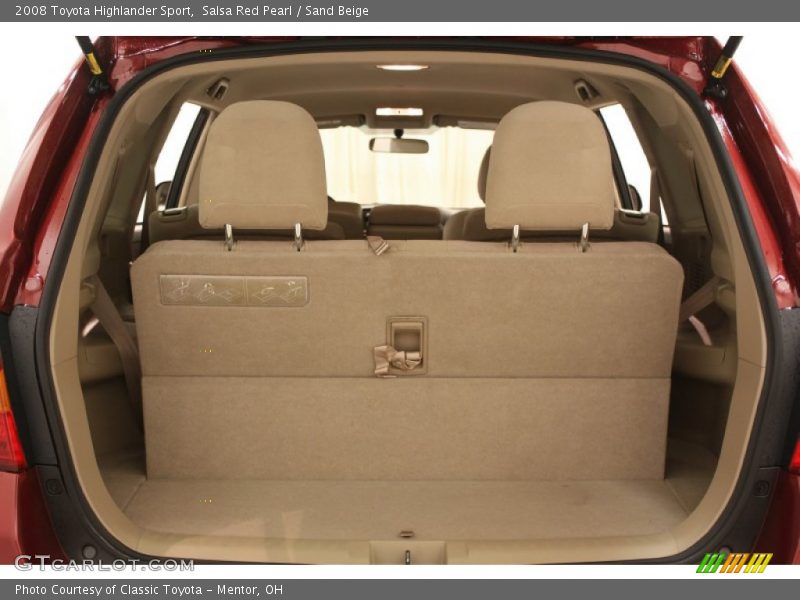 Salsa Red Pearl / Sand Beige 2008 Toyota Highlander Sport