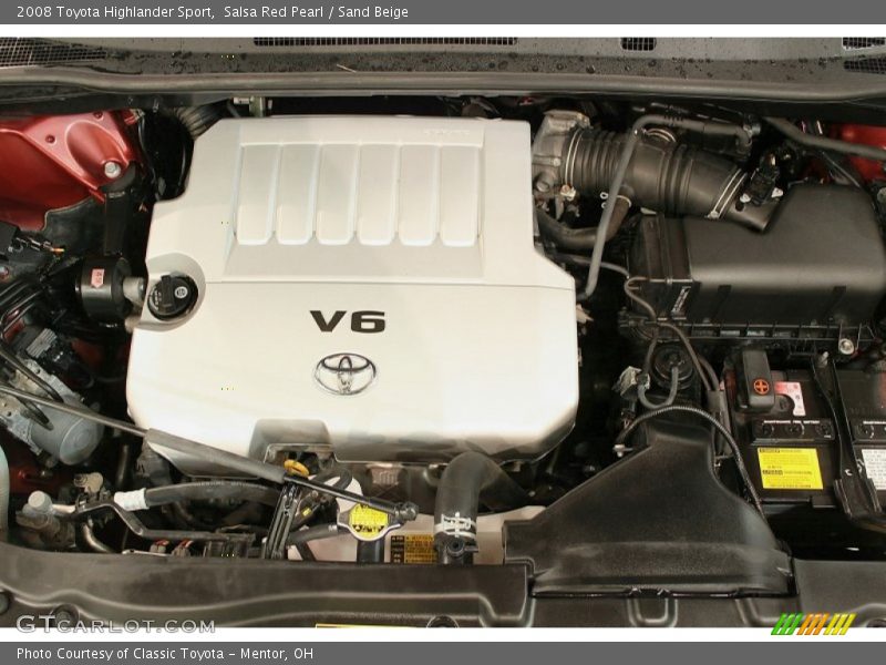 Salsa Red Pearl / Sand Beige 2008 Toyota Highlander Sport
