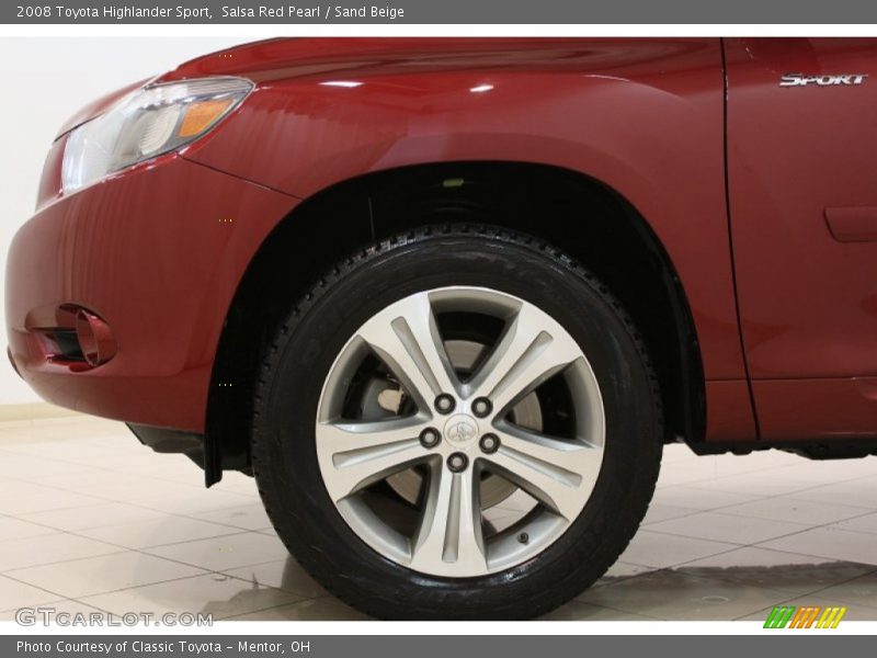 Salsa Red Pearl / Sand Beige 2008 Toyota Highlander Sport