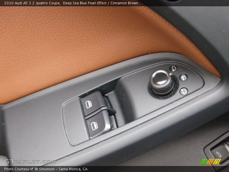 Deep Sea Blue Pearl Effect / Cinnamon Brown 2010 Audi A5 3.2 quattro Coupe
