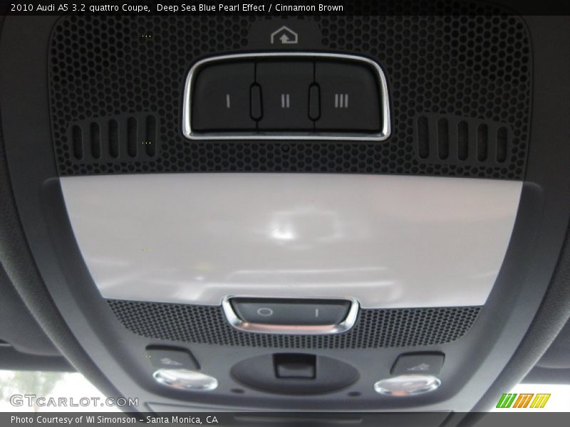 Deep Sea Blue Pearl Effect / Cinnamon Brown 2010 Audi A5 3.2 quattro Coupe