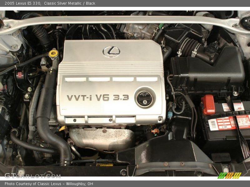 Classic Silver Metallic / Black 2005 Lexus ES 330