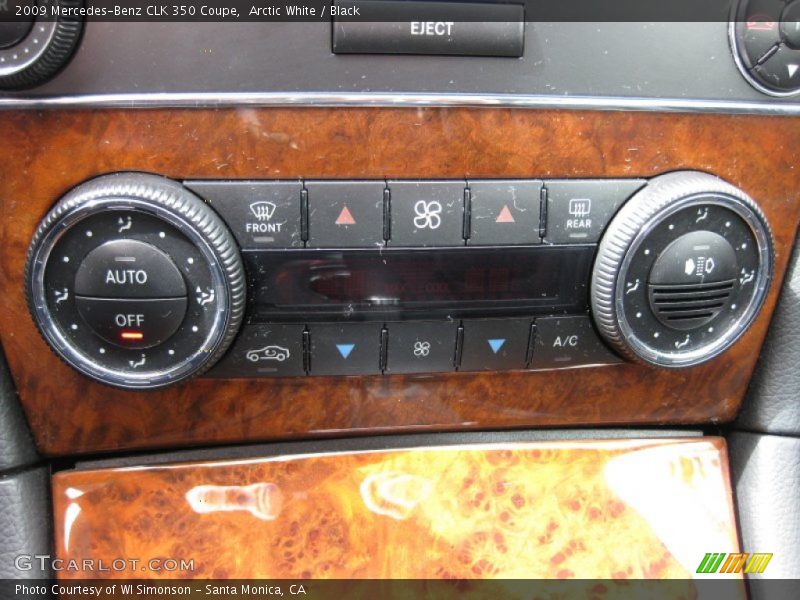 Arctic White / Black 2009 Mercedes-Benz CLK 350 Coupe
