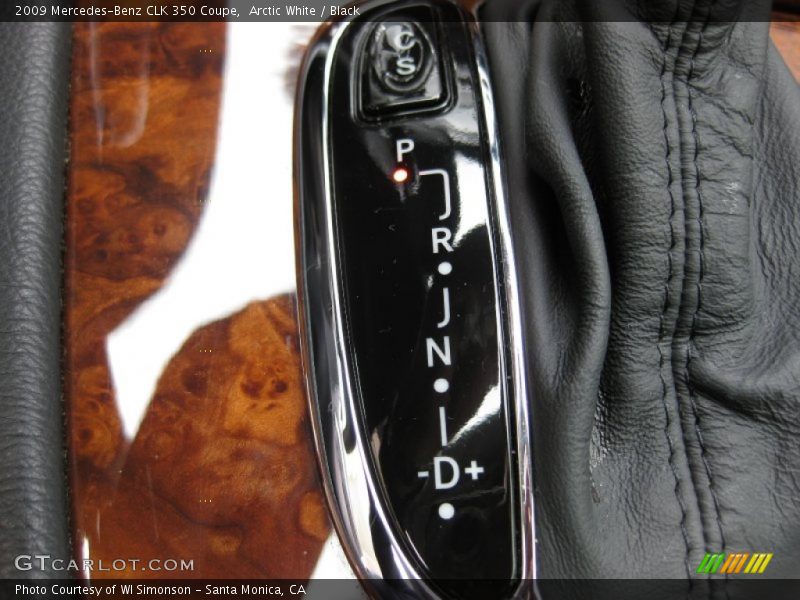 Arctic White / Black 2009 Mercedes-Benz CLK 350 Coupe