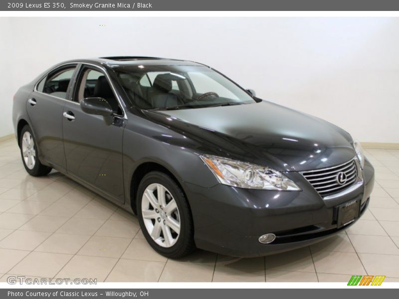 Smokey Granite Mica / Black 2009 Lexus ES 350