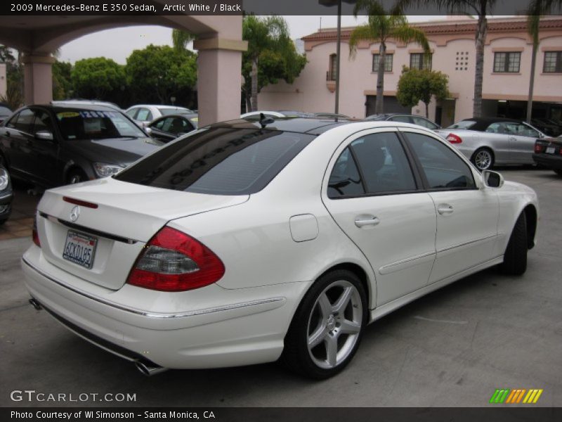 Arctic White / Black 2009 Mercedes-Benz E 350 Sedan