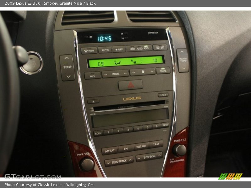 Smokey Granite Mica / Black 2009 Lexus ES 350