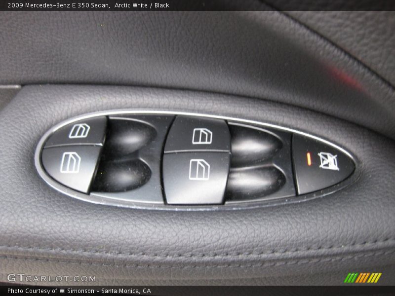 Arctic White / Black 2009 Mercedes-Benz E 350 Sedan