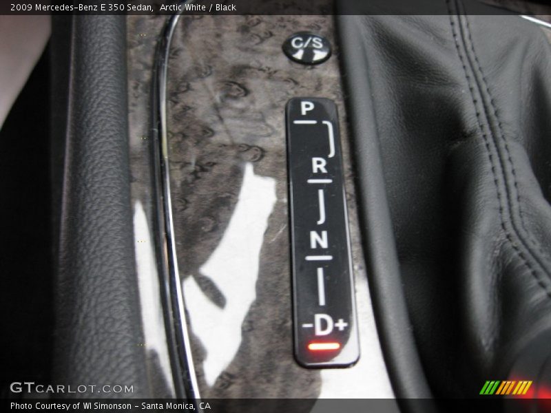 Arctic White / Black 2009 Mercedes-Benz E 350 Sedan