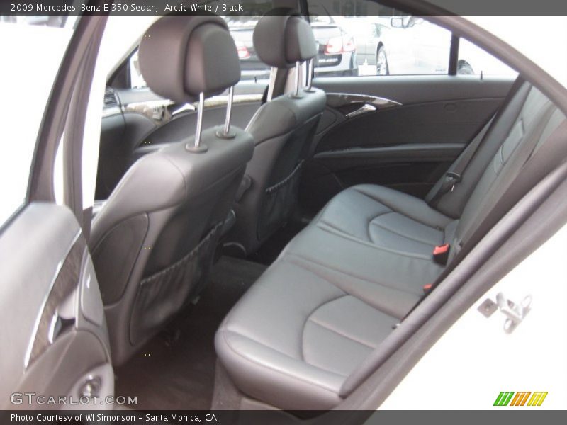 Arctic White / Black 2009 Mercedes-Benz E 350 Sedan