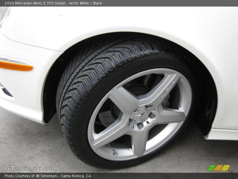 Arctic White / Black 2009 Mercedes-Benz E 350 Sedan