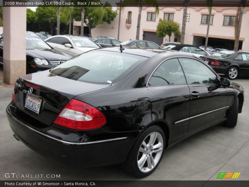 Black / Black 2008 Mercedes-Benz CLK 350 Coupe