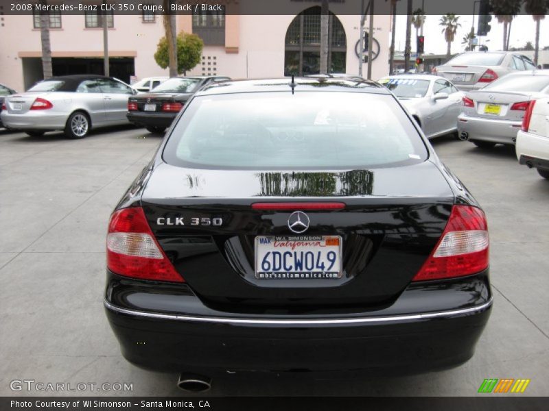 Black / Black 2008 Mercedes-Benz CLK 350 Coupe