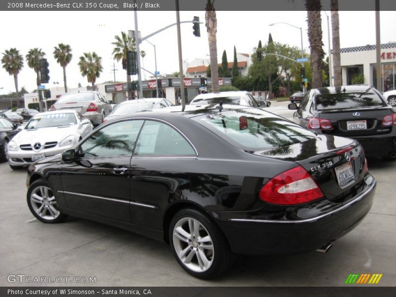 Black / Black 2008 Mercedes-Benz CLK 350 Coupe