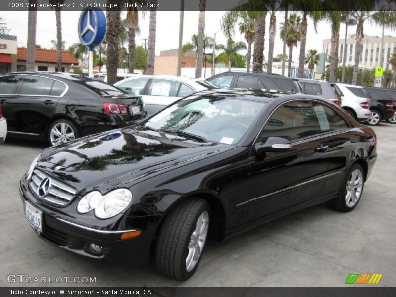 Black / Black 2008 Mercedes-Benz CLK 350 Coupe