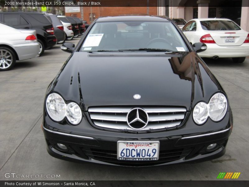 Black / Black 2008 Mercedes-Benz CLK 350 Coupe