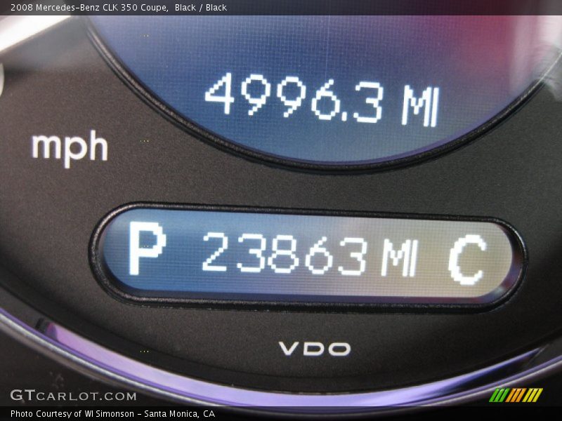 Black / Black 2008 Mercedes-Benz CLK 350 Coupe