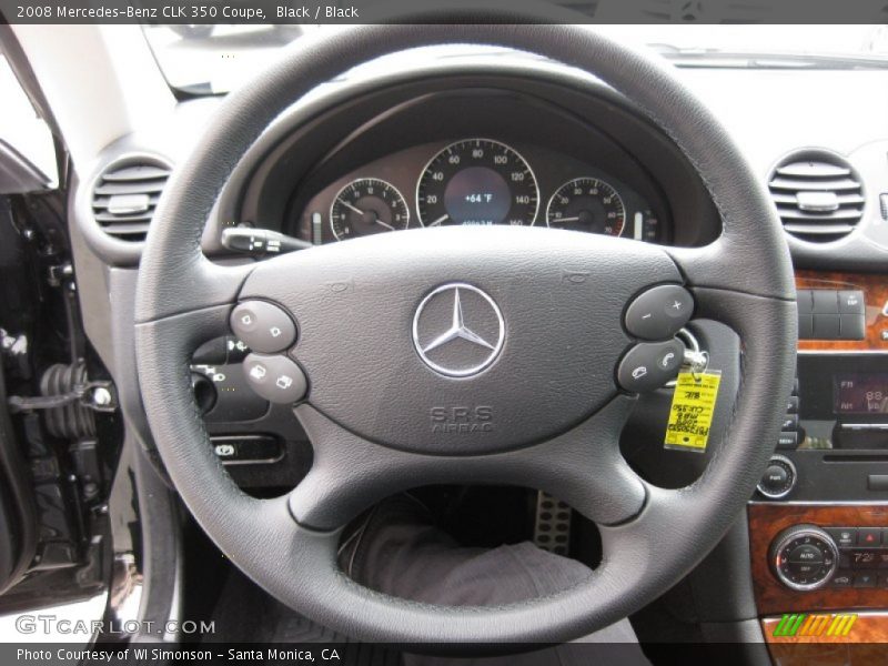 Black / Black 2008 Mercedes-Benz CLK 350 Coupe