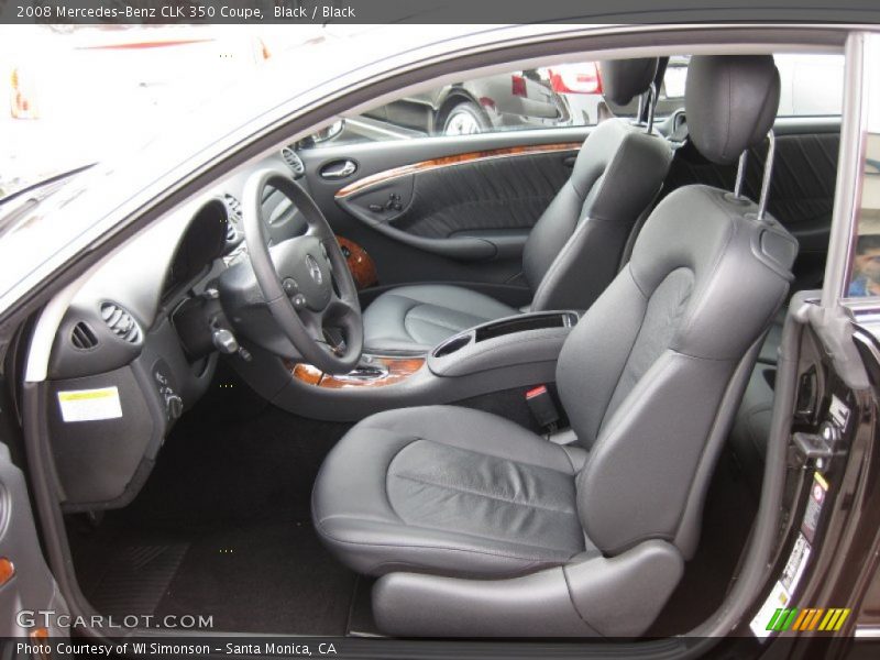 Black / Black 2008 Mercedes-Benz CLK 350 Coupe