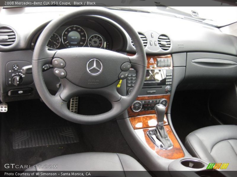 Black / Black 2008 Mercedes-Benz CLK 350 Coupe