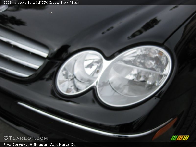 Black / Black 2008 Mercedes-Benz CLK 350 Coupe