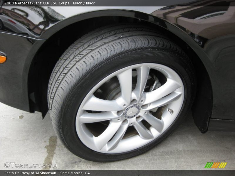 Black / Black 2008 Mercedes-Benz CLK 350 Coupe