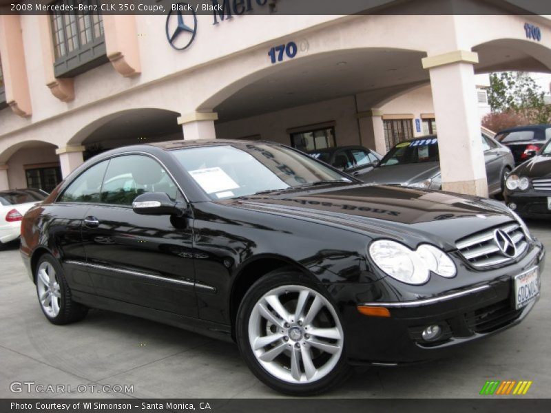 Black / Black 2008 Mercedes-Benz CLK 350 Coupe