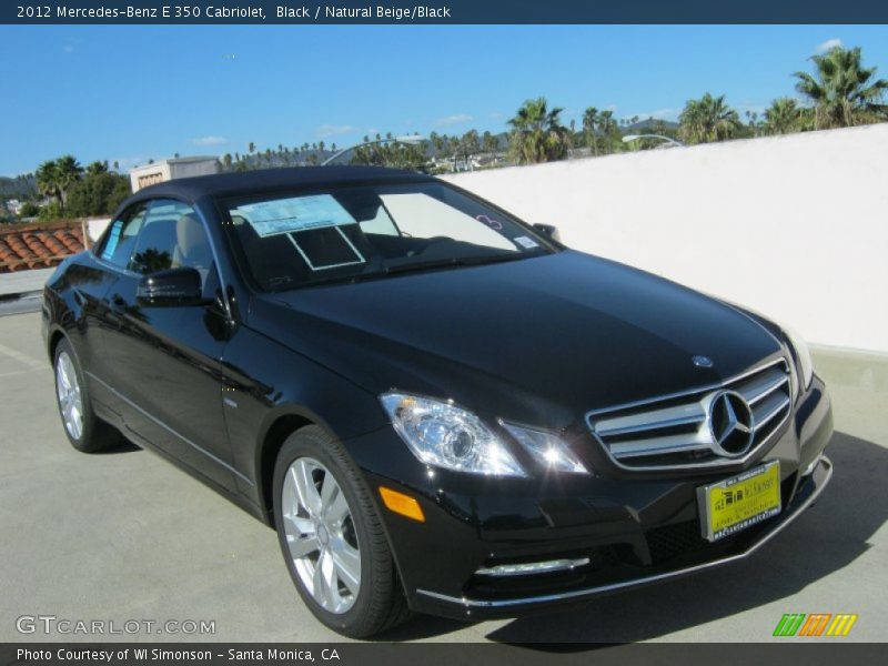 Black / Natural Beige/Black 2012 Mercedes-Benz E 350 Cabriolet