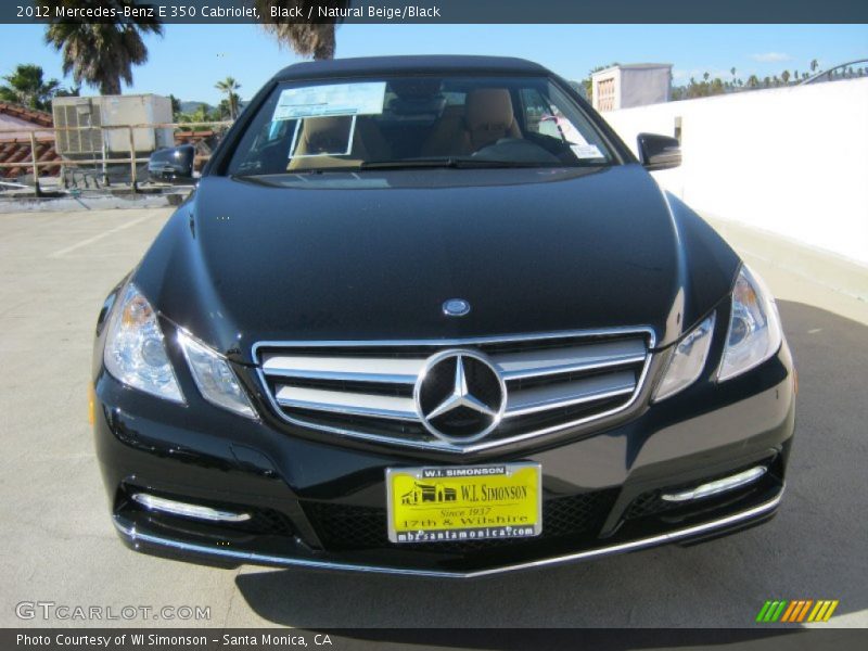 Black / Natural Beige/Black 2012 Mercedes-Benz E 350 Cabriolet
