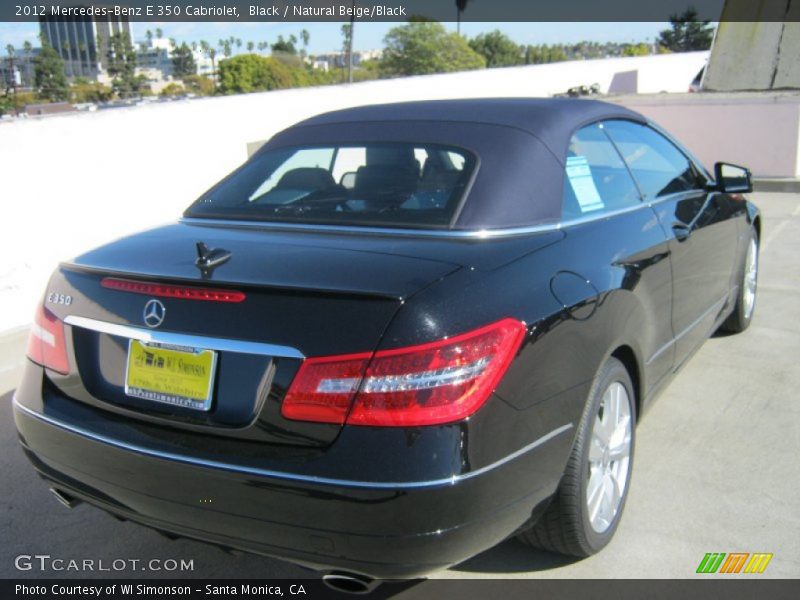 Black / Natural Beige/Black 2012 Mercedes-Benz E 350 Cabriolet
