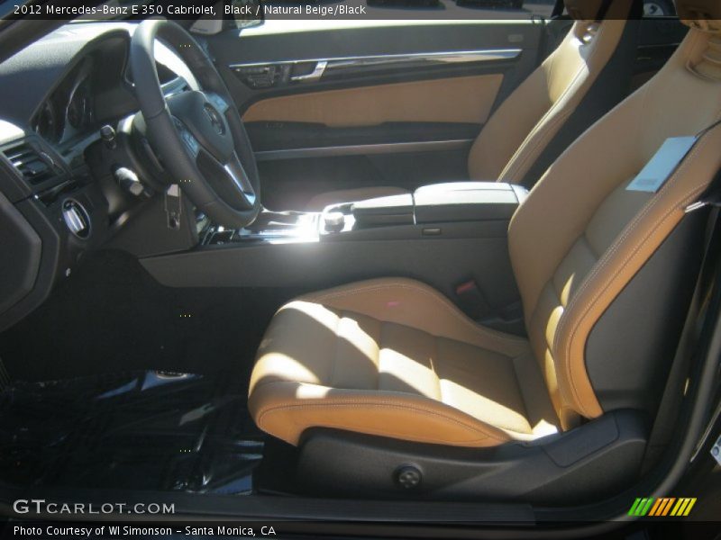 Black / Natural Beige/Black 2012 Mercedes-Benz E 350 Cabriolet