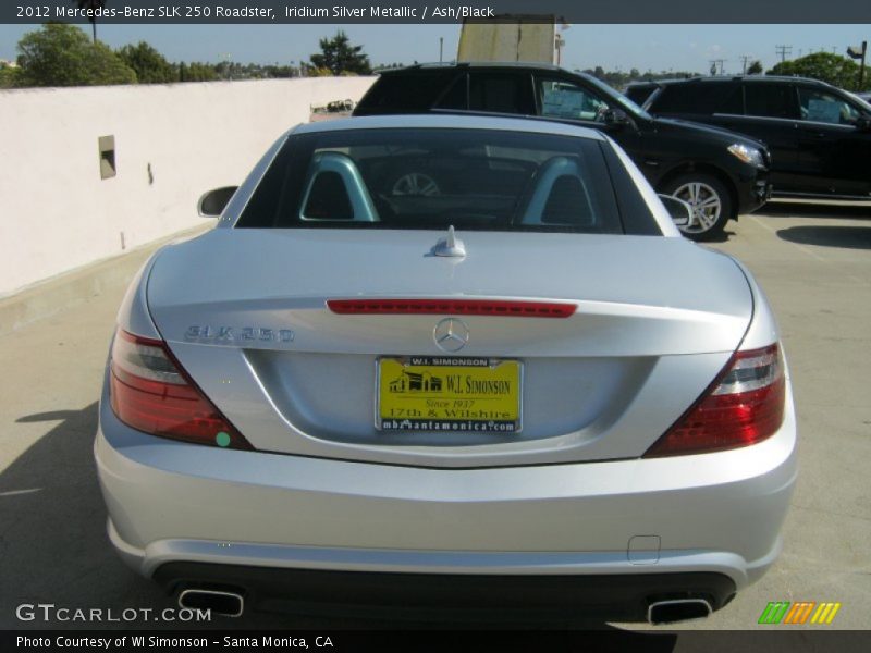 Iridium Silver Metallic / Ash/Black 2012 Mercedes-Benz SLK 250 Roadster