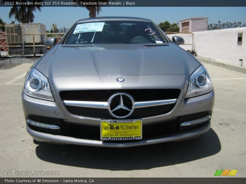 Paladium Silver Metallic / Black 2012 Mercedes-Benz SLK 350 Roadster