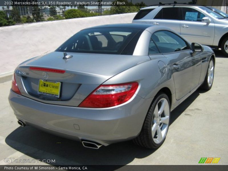 Paladium Silver Metallic / Black 2012 Mercedes-Benz SLK 350 Roadster