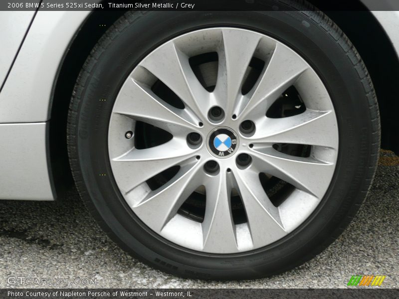 Titanium Silver Metallic / Grey 2006 BMW 5 Series 525xi Sedan