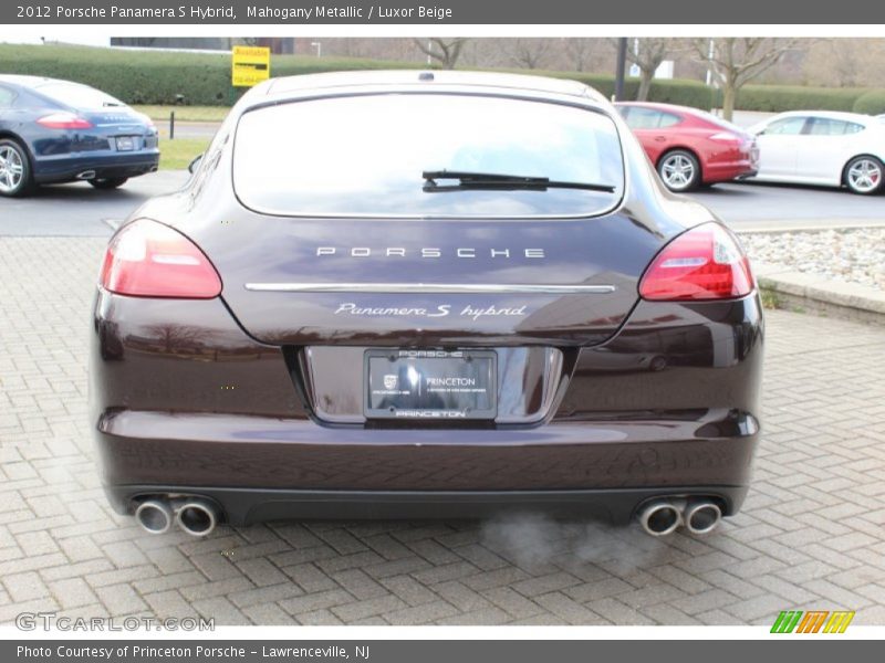 Mahogany Metallic / Luxor Beige 2012 Porsche Panamera S Hybrid