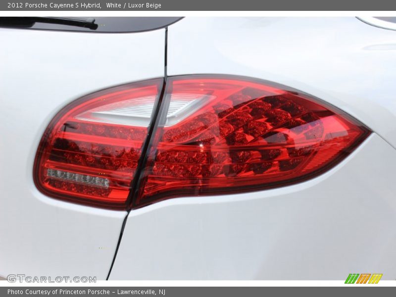 White / Luxor Beige 2012 Porsche Cayenne S Hybrid