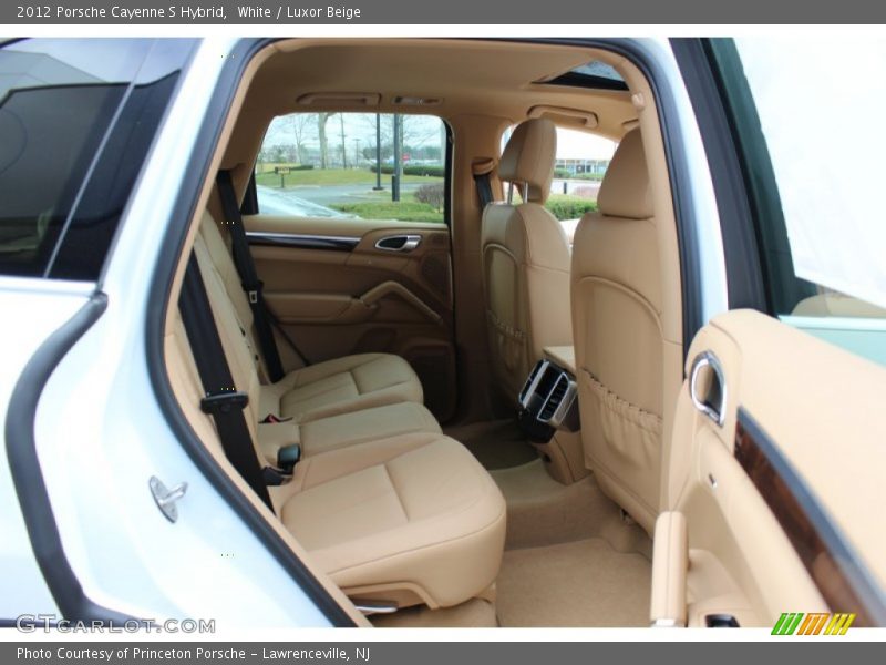 White / Luxor Beige 2012 Porsche Cayenne S Hybrid