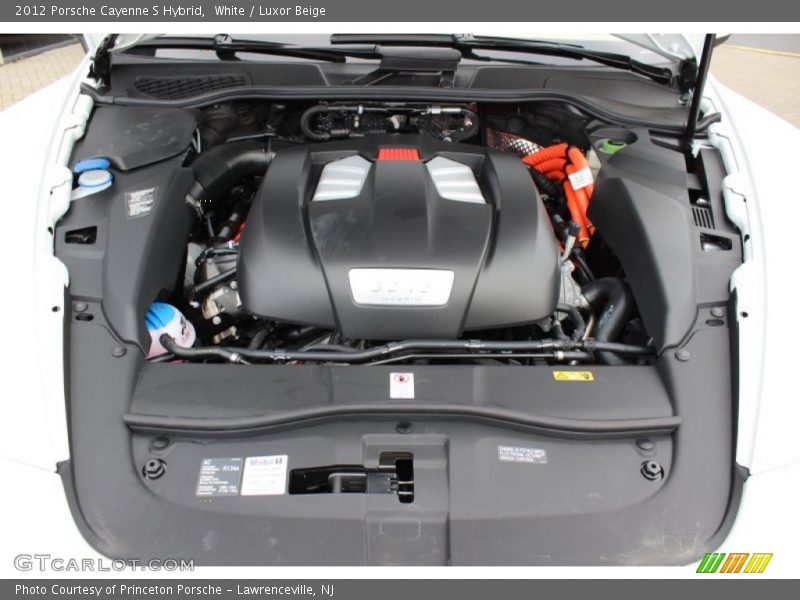 White / Luxor Beige 2012 Porsche Cayenne S Hybrid