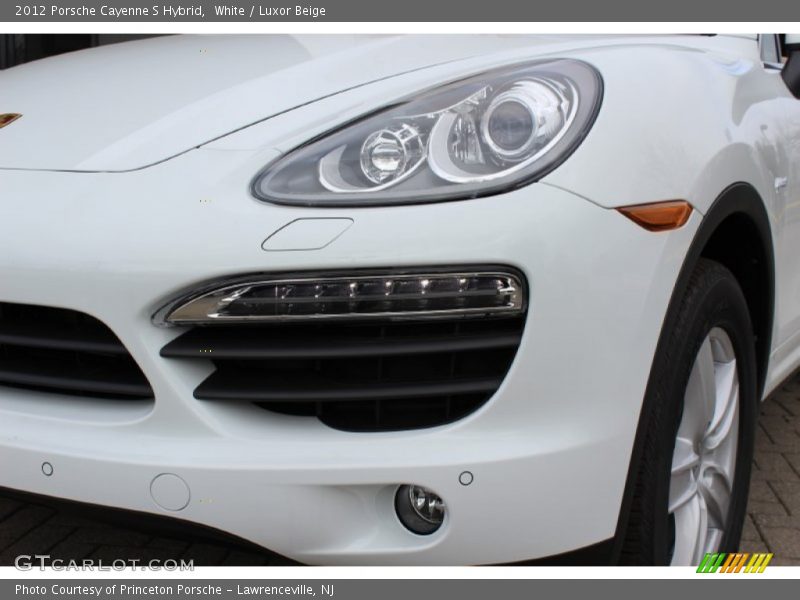 White / Luxor Beige 2012 Porsche Cayenne S Hybrid