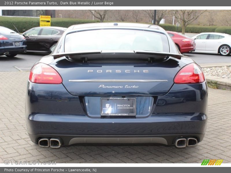Dark Blue Metallic / Luxor Beige 2012 Porsche Panamera Turbo
