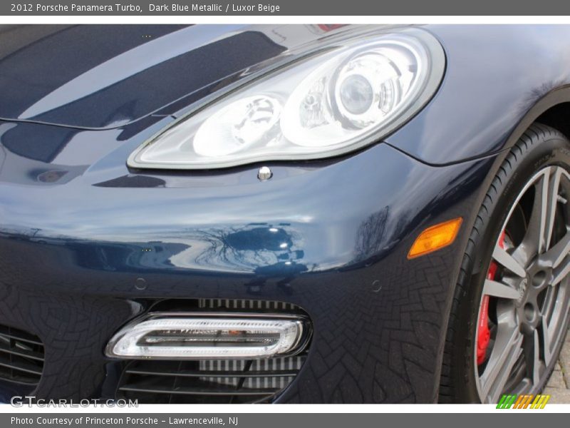 Dark Blue Metallic / Luxor Beige 2012 Porsche Panamera Turbo