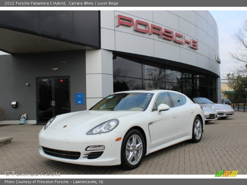 Carrara White / Luxor Beige 2012 Porsche Panamera S Hybrid