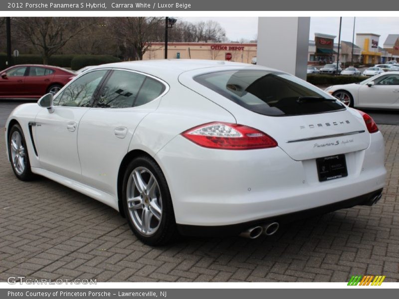 Carrara White / Luxor Beige 2012 Porsche Panamera S Hybrid