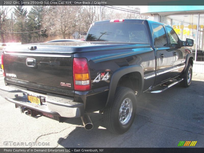 Onyx Black / Graphite 2002 GMC Sierra 2500HD SLE Crew Cab 4x4