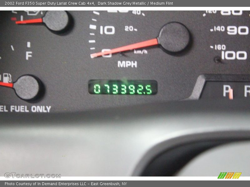 Dark Shadow Grey Metallic / Medium Flint 2002 Ford F350 Super Duty Lariat Crew Cab 4x4