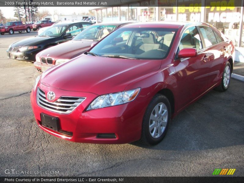Barcelona Red Metallic / Ash 2009 Toyota Camry Hybrid