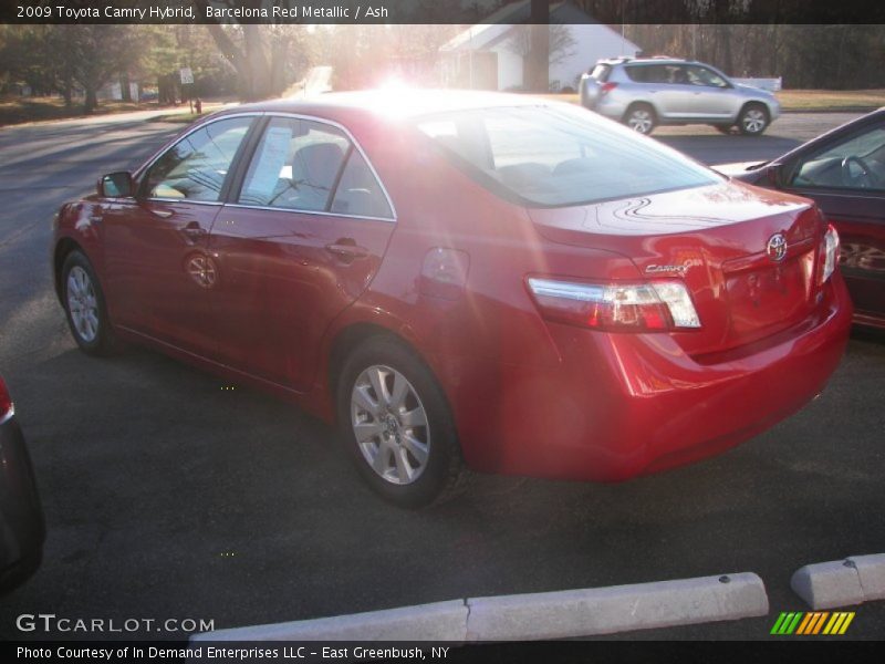 Barcelona Red Metallic / Ash 2009 Toyota Camry Hybrid